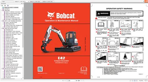 bobcat mini excavator manual